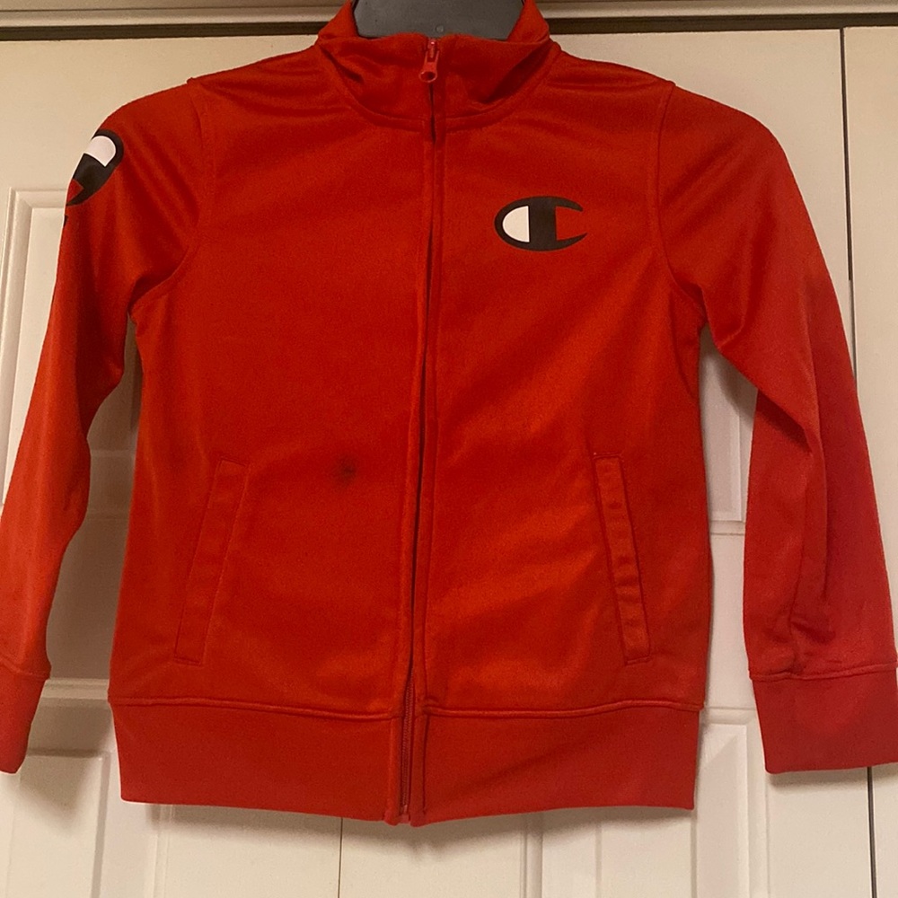 Champion child’s size 6 red zip front jacket